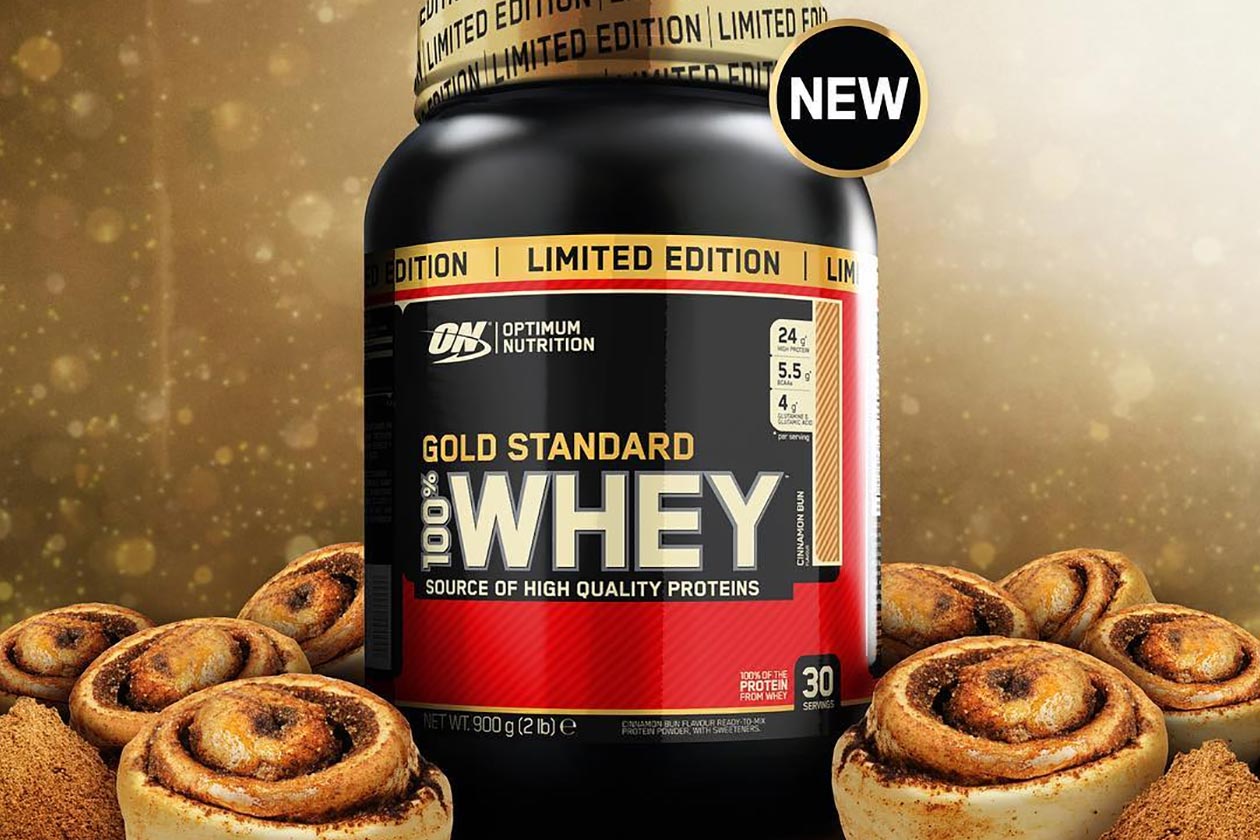 100% Whey Gold Standard 2lb cinnamon - ON